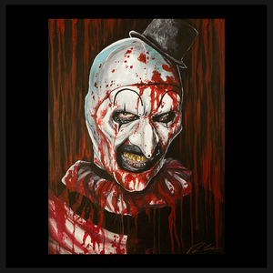 Art the clown, Terrifier A3 print By Rachel Cavalier